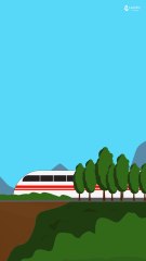 ট্রেন যাওয়ার দৃশ্য | Train Departure Scene | Professional 2D Animation with Mobile | Larnity Academy