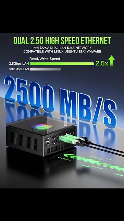 GMKtec M7 Mini Gaming PC – Ryzen 7 PRO 6850H, 16GB DDR5, 512GB SSD, Dual NIC, USB4, HDMI 2.1#minipc