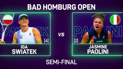 Swiatek powers past Paolini to reach first grass court final