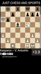 Garry Kasparov sacrifices a Rook and defeats Antoshin (1980)