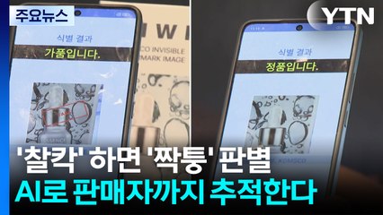 '찰칵' 하면 '짝퉁' 판별...AI로 판매자까지 추적한다 / YTN