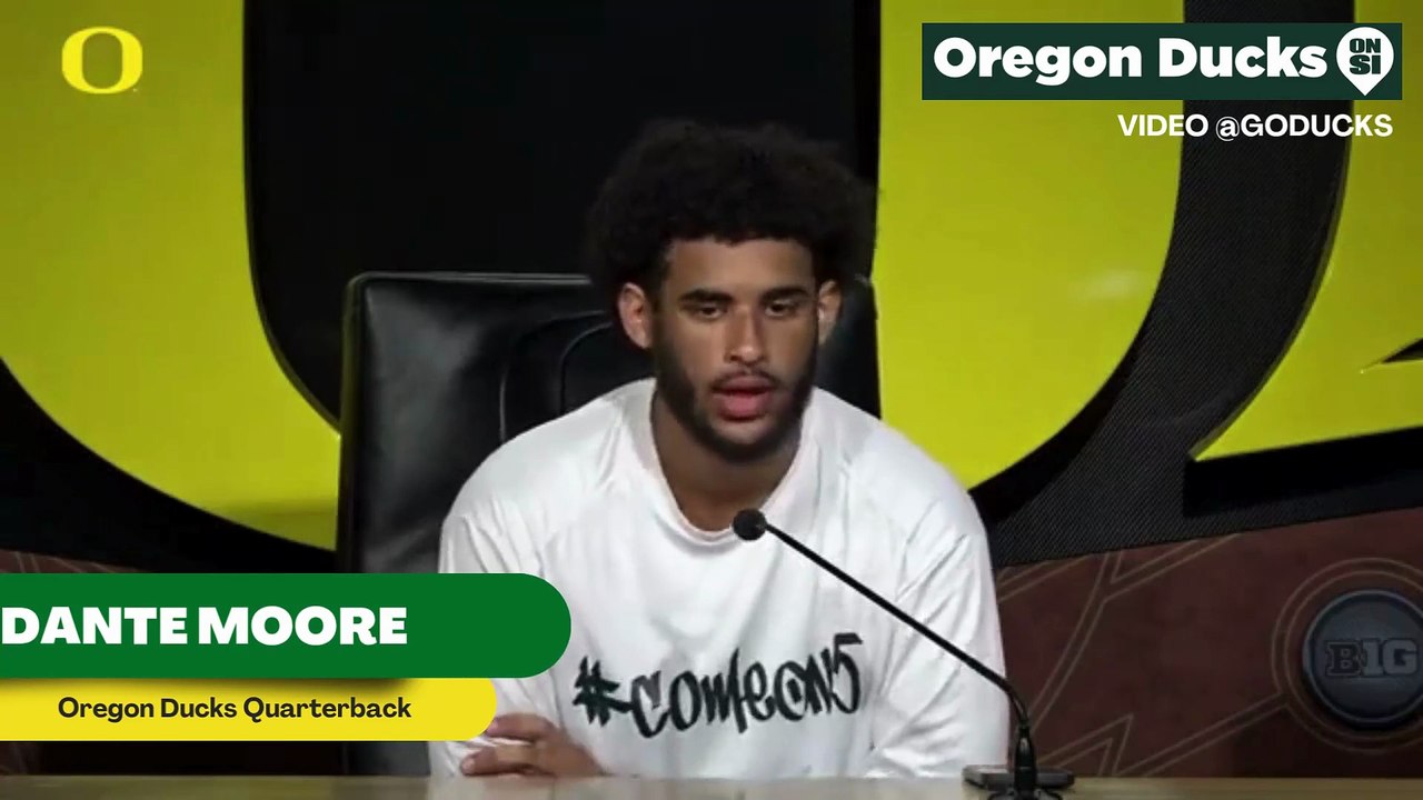 Oregon Ducks Quarterback Dante Moore Addresses How Him And Dillon Gabriel Helped Push Each Other Last Season