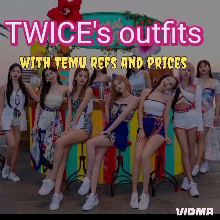 TWICE's summer outfits with refs and prices🥰🏖[when this video will reach 300 views and 120 likes  I'll make a 2nd part so please like follow and share it ]