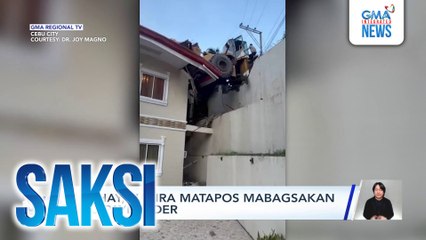 Bahay, nasira matapos mabagsakan ng payloader | Saksi