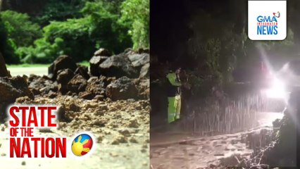 Malakas na pag-ulan, nagdulot ng rockslide sa Vintar, Ilocos Norte | SONA