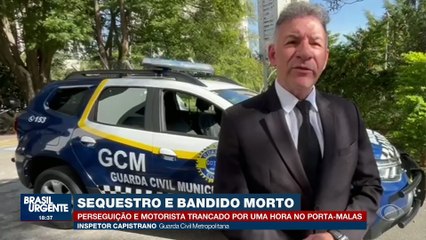 Sequestro e bandido morto: motorista fica uma hora no porta-malas