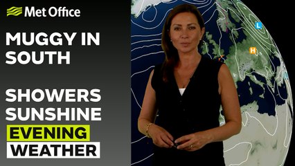 Met Office Evening Weather Forecast 01/07/2025 - Cooler towards the northwest