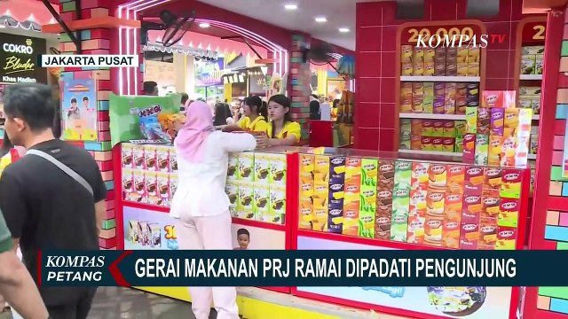 Begini Suasana Kepadatan Gerai Makanan Hingga Antrean Pengunjung PRJ di Akhir Pekan