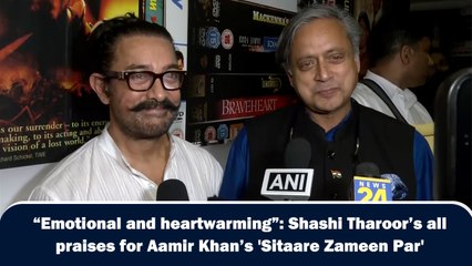 “Emotional and heartwarming”: Shashi Tharoor’s all praises for Aamir Khan’s 'Sitaare Zameen Par'