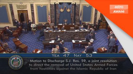 Senat AS tolak usaha sekat kuasa ketenteraan Trump terhadap Iran