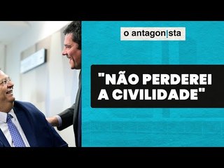 Sergio Moro explica abraço em Flávio Dino