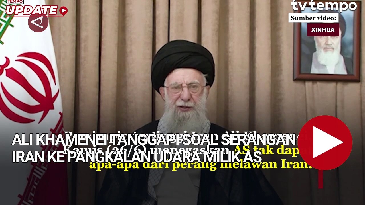 Ali Khamenei Tanggapi Soal Serangan Iran ke Pangkalan Udara Milik AS