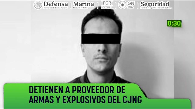 Detienen en Jalisco a proveedor de armamento y explosivos del CJNG