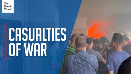 Fire razes school shelter in northern Gaza  following Israeli strike