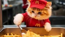 orange cat cook food #short #orangecat