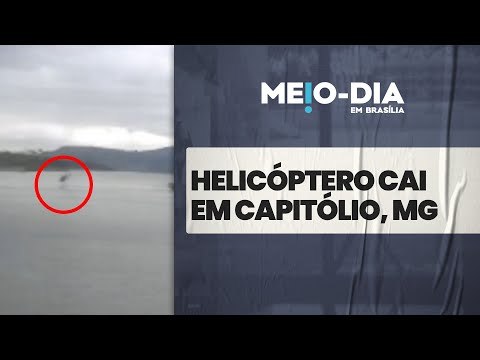 Veja helicóptero caindo no Lago de Furnas em Capitólio (MG)