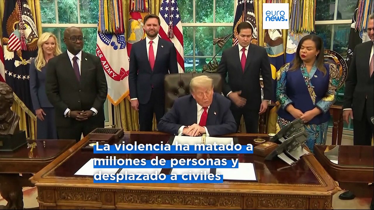 Congo y Ruanda firman un acuerdo de paz mediado por EE.UU. para poner fin a décadas de sangriento conflicto