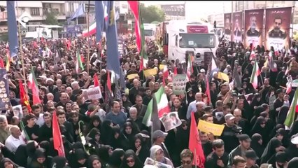 Thousands of Iranians attend funeral procession for slain military, nuclear figures in Tehran