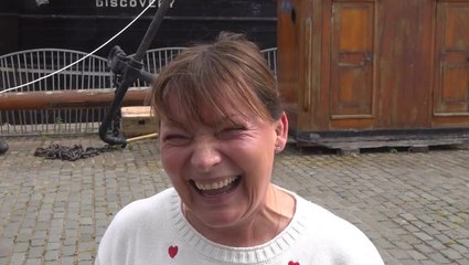 Lorraine Kelly ‘terrified’ after climbing up 25-ft ship in Dundee following keyhole surgery