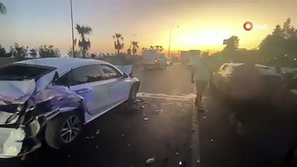 Manavgat’ta zincirleme kaza: 1 yaralı