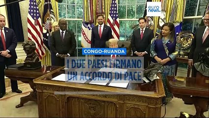 Il Congo e il Ruanda firmano un accordo di pace con la mediazione degli Stati Uniti