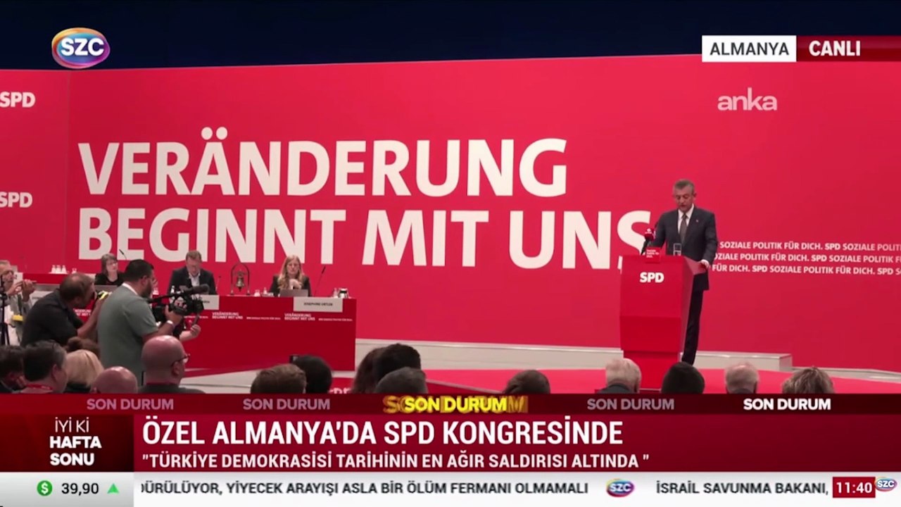 Özel Almanya'da SPD Kongresinde