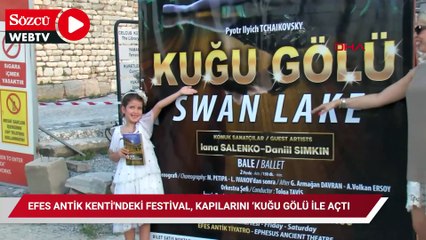Efes Antik Kenti'ndeki festival, kapılarını ‘Kuğu Gölü ile açtı