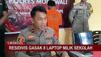 Masalah Ekonomi, Residivis di Morowali Nekat Curi 8 Unit Laptop di Sekolah Dasar