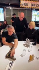 Magician showcases his skills by turning a towel into a living snake.