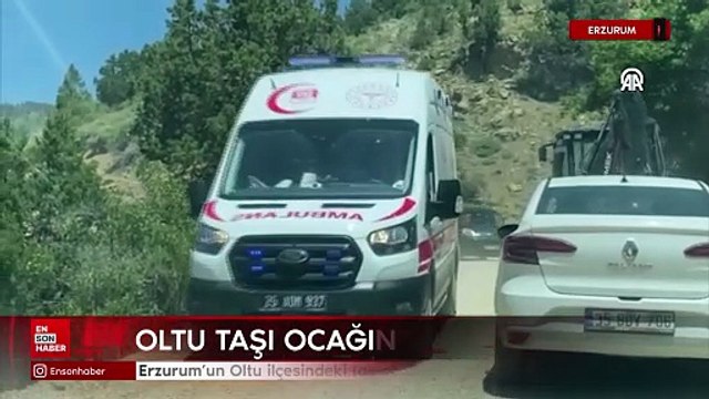 Erzurum'da oltu taşı ocağında göçük