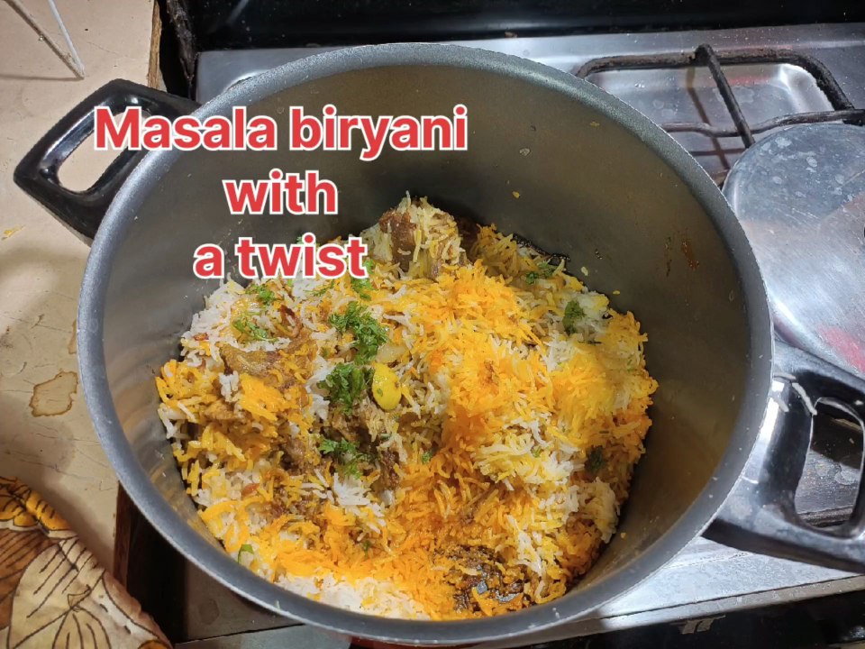 Masala biryani with a new twist