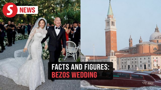 Jeff Bezos and Lauren Sanchez's Venice wedding in facts and figures