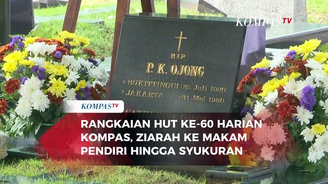 Rangkaian HUT ke-60 Harian Kompas, Ziarah Makam Jakob Oetama dan PK Ojong hingga Syukuran