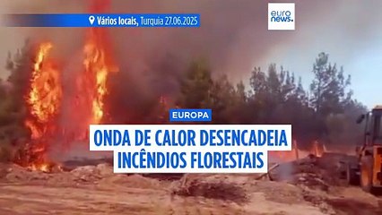 Vaga de calor assola a Europa e risco de incêndios é extremo