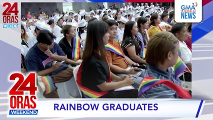 Mahigit 300 miyembro ng LGBTQIA+ community, tumanggap ng diploma suot ang mga damit na batay sa kanilang gender identity #shorts | 24 Oras Weekend