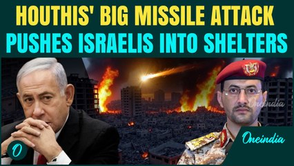 Houthis BLASTS Israel’s Beersheba Key Sites With Hypersonic Missile | Civilians FLEE To Shelters
