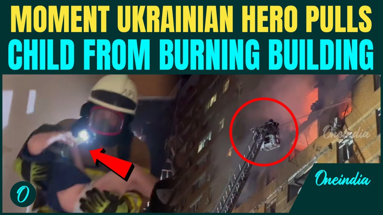 VIDEO: Child Rescued From Burning Building After Russia’s Deadly Odesa Strikes | 2 Dead, More Hurt