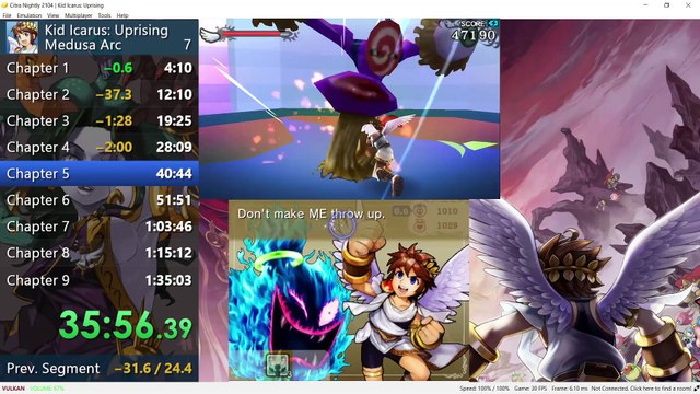 Kid Icarus Uprising - 1:28:10.58 Medusa Arc (Base Weapons/Powers)