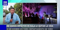 Desconocidos le quitaron la vida de varios impactos de bala a un hombre en Yoro