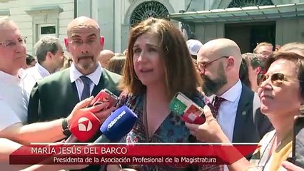 Jueces y fiscales se concentran frente al Supremo contra las reformas del Gobierno