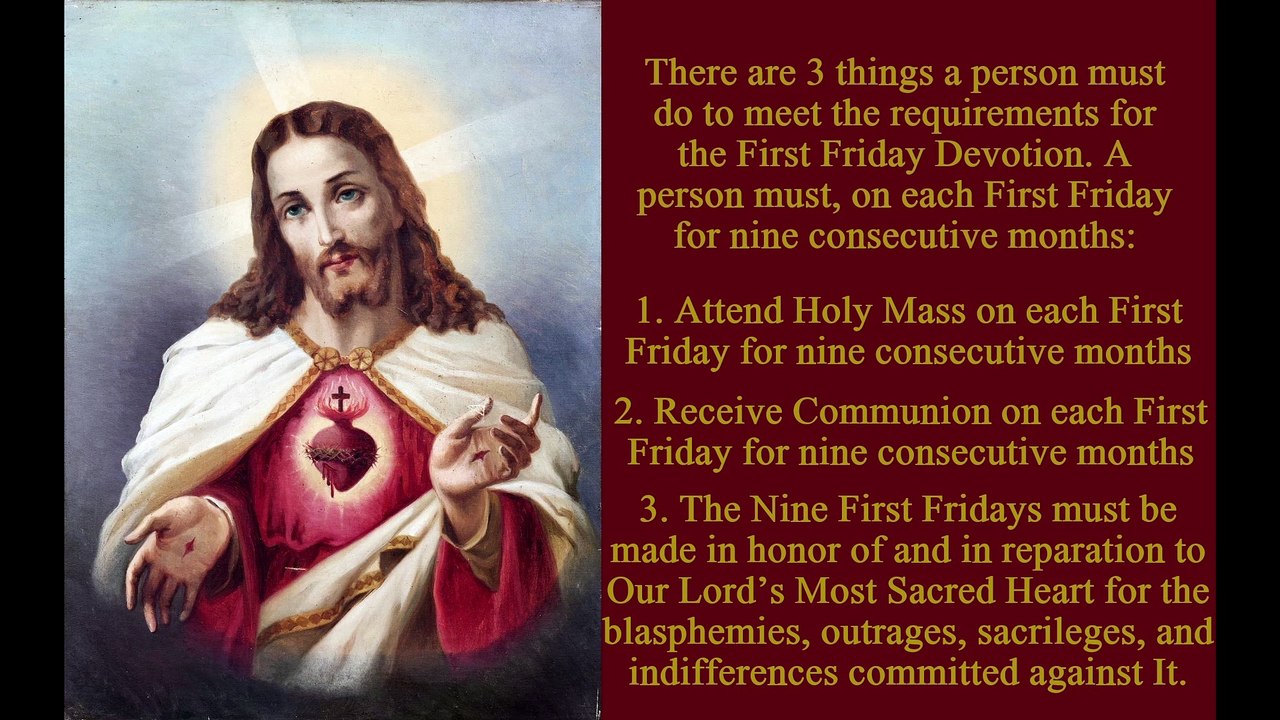 The First Fridays Devotion - video Dailymotion