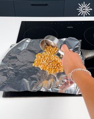 Perfect popcorn hack with butter 🍿