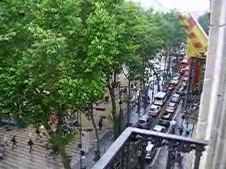 Barcelone sous la pluie