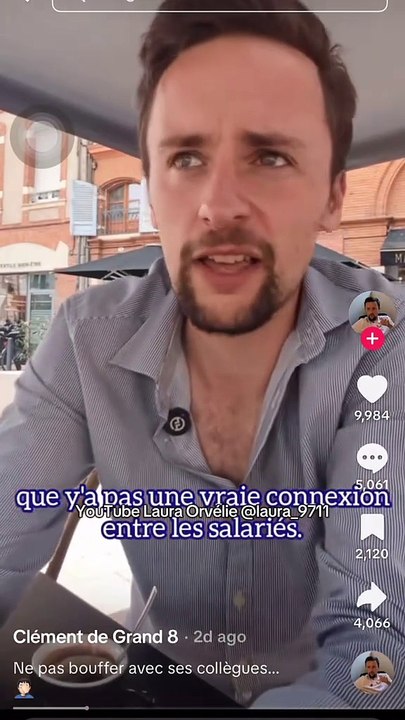 Virée car je ne mange pas avec mes collègues! YouTube Laura Orvélie 🧠🎀