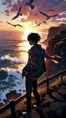 Beyond the Horizon: A Boy’s Silent Goodbye