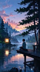 Lantern Dreams: A Boy, a Lake, and the Quiet Night