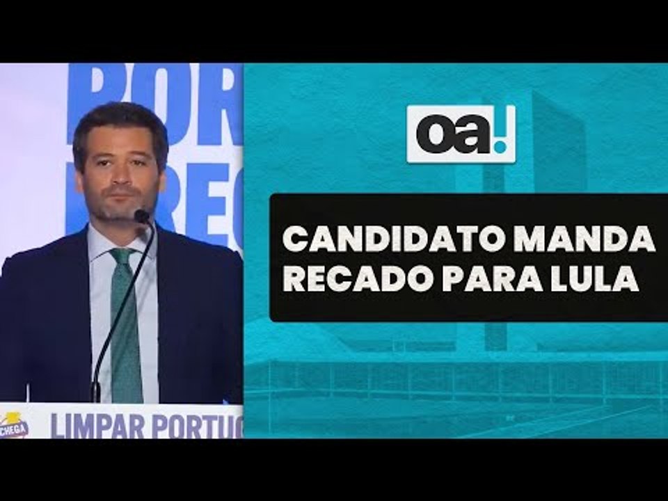 André Ventura diz que, se for eleito, Lula não vai entrar em Portugal