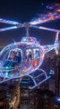 Crystal Helicopter in the Sky ✨ | Transparent Flying Machine Over Snowy Mountains