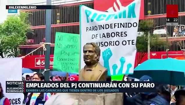 Trabajadores del Poder Judicial de la CdMx denuncian carencias y exigen aumento salarial