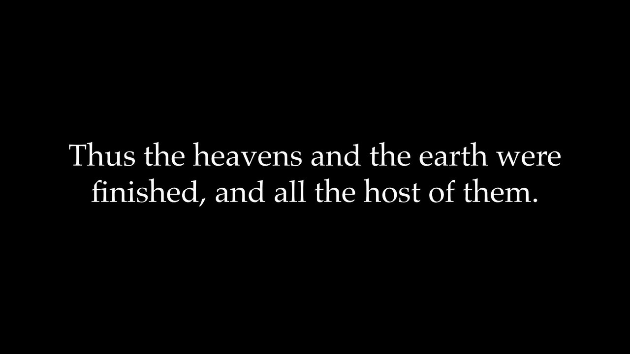 Genesis Chapter 2 - Visual Word Bible (KJV)